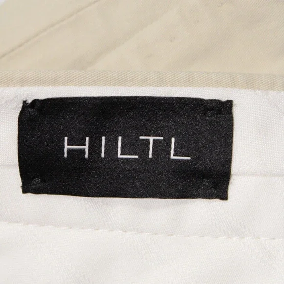 Hiltl NWT Parma Casual Pants / Chinos Size 52 US 36 in Solid Beige Cotton Blend
